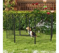 PawHut Dog Pen 8 Panels Puppy Pen Heavy Duty Pet Playpen for Indoor Outdoor for Dogs, Rabbits, Ducks 100cm High