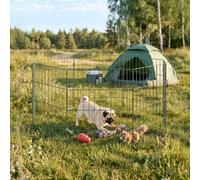 Pawhut 8 Panel Pet Pen, Foldable Dog Playpen For Puppies, 60 Cm Height