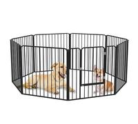 PawHut 80cm 8 Panels Heavy-Duty Dog Playpen for Small, Medium Dogs