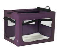 PawHut 80cm Pet Carrier, Cat Carrier Cat Bag, Pet Travel Bag w/ Cushion, Carry Bag, for Small and Medium Dogs - Purple