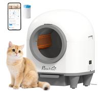 PawHut 80L Self Cleaning Cat Litter Tray with APP Control Safety Protection | TJ Hughes