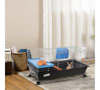 Pawhut Small Animal Cage Hutch - Black
