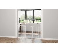 Pawhut Adjustable Metal Pet Safety Gate with Auto-Close Door