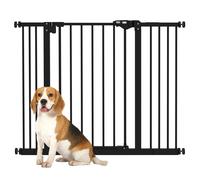 PawHut Adjustable Safety Gate w/ 2 Extensions and Four Adjustable Screws - Black | TJ Hughes