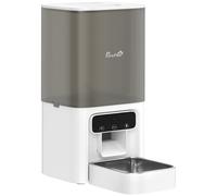 PawHut Automatic Cat Feeder, 4.5L WiFi Cat Food Dispenser with Timer, Programmable 1-10 Meals, Auto Pet Feeder