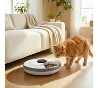 PawHut Automatic Cat Feeder Programmable Timer for 6 Meals