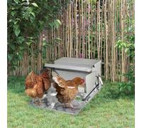 Automatic Chicken Feeder Galvanized Steel Poultry Feeders, 11.5kg of Feeds