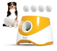 PawHut Automatic Dog Ball Launcher for Medium Dogs Orange