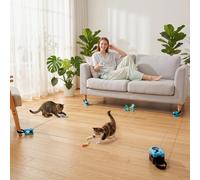 PawHut Automatic & Remote Control Interactive Cat Toy DIY Track Mouse Sound
