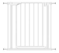 PawHut Baby Gate, Pet Safety Gate Pressure Fit, 76-82cm Wide with Two-Way Open, One-Hand Opening