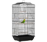PawHut Bird Cage with Perches, Food Bowls, Swing, Parrot Cage for Budgie, Parake