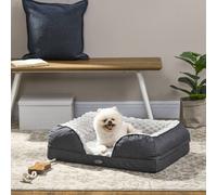 PawHut Dog Bed Calming Pet Bed Dog Mattress for Small Dogs - Charcoal Grey