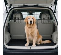 Pawhut Dog Guard For Car Boot Adjustable Mesh Barrier Pet Headrest In Black Black