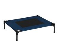 PawHut Cat Dog Bed on Feet 76L x 61W x 18H cm Navy Blue Black