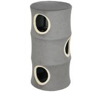 PawHut Cat House for Indoor Kittens, Cat Condo with Removable Washable Cover, Modern Barrel-Shaped Kitty Cave Bed