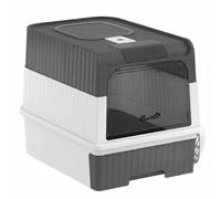 Pawhut Cat Litter Box, Enclosed Cat Litter Box W/ Lid, Pull-Out Drawer Tray In Grey Grey