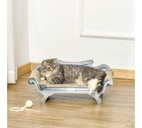 Pawhut Cardboard Scratcher Lounger Bed, Cat Scratching Board With Catnip In Brown Brown
