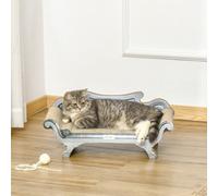 Pawhut Cardboard Scratcher Lounger Bed, Cat Scratching Board With Catnip In Brown Brown