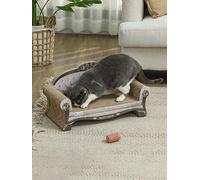 Pawhut Cat Scratching Board 2-In-1 Cardboard Lounge With Catnip, Brown Brown