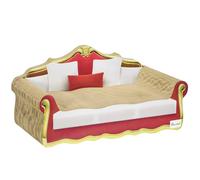 PawHut Cat Scratching Board, Cardboard Lounge Sofa with Catnip, 58 x 29.5 x 29cm