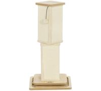 Pawhut Cat Scratching Post 3 In 1 Cat Scratcher W/ Track Ball Toy In Light Oak Light Oak