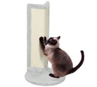 PawHut 56cm Corner Cat Scratching Post with Sisal Scratching Pad, Grey, Grey