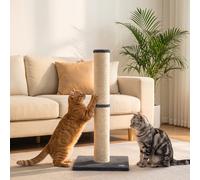 Cat Scratching Post, 80cm Tall Cat Scratch Post with Sisal Rope, Dark Grey