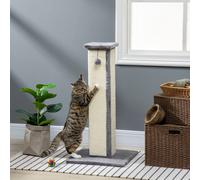 PawHut Cat Scratching Post for Indoor Kittens, 81cm Cat Scratcher, Grey