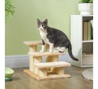 PawHut Cat Steps Deep Cream 350 mm x 450 mm x 340 mm