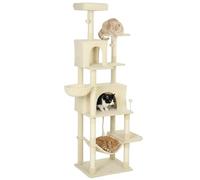 PawHut Cat Tree, 202cm Large Cat Tower for Indoor Kittens, Beige