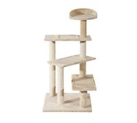 PawHut Cat Tree Beige 500 mm x 500 mm x 1000 mm
