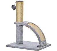 PawHut Cat Tree for Indoor Cats Climbing Activity Center Kitten Tower Furniture with Jute Post Scratching Massage Board Hanging Ball with Bell 34 x 24 x 43cm Grey