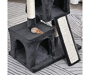 PawHut Cat Tree Dark Grey 390 mm x 590 mm x 830 mm