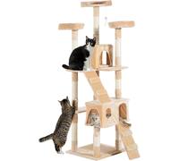 Pawhut Cat Tree for Indoor Cats, 170Cm Cat Tower Scratching Post Tall Climbing T