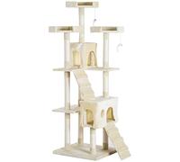 PawHut Cat Tree for Indoor Cats Play Tower Activity Center Kitten Scratch Post Climbing Tower 181 cm