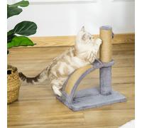 PawHut Cat Tree for Indoor Cats with Scratching Post, Hanging Ball, Grey