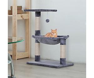 PawHut Cat Tree Grey 360 mm x 500 mm x 700 mm