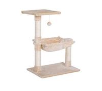 PawHut Cat Scratch Post with Bed Cat Tree for Indoor Kittens Beige