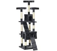 PawHut Cat Tree Scratching House, Activity Play Centre