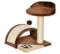 Cat Tree Kitten Scratcher Sisal Home Play Brown
