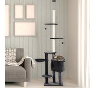 PawHut Cat Tree Stand House Hammock Pet Furniture Kitten Activity Tower Kitty Play House 5-Tier