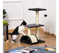 PawHut Cat tree Tower 72cm Climbing Activity Centre Kitten-Grey