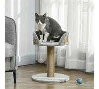 PawHut Cat Tree Tower Activity Centre with Scratching Posts Grey
