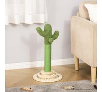 PawHut Cat Tree Tower with Sisal Scratching Post Hanging Ball Funny Cat Ball Platform