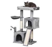PawHut Cat Tree Tower Activity Centre - Grey, Grey
