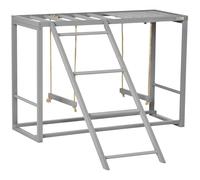 PawHut Chicken Activity Play, Chicken Coop Accessory, 3-4 Chickens, Grey