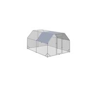 PawHut Chicken Run W Roof Walk In Chicken Coop for 1012 Chickens Hen House