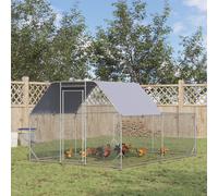 PawHut Chicken Run with Roof
