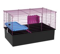 PawHut Chinchillas Small Rabbit Guinea Pig Small Animal Cage Pet Playhouse with Platform Ramp, 71 x 46 x 47 cm Aosom UK
