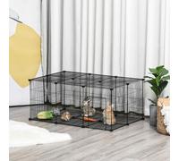 PawHut DIY Pet Playpen Cage 22 Piece w/Door Bunny Chinchilla Hedgehog Guinea Pig